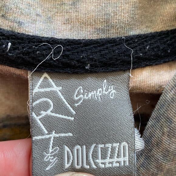 SIMPLY ART by DOLCEZZA Abstract Button Down Jacket, Size Small - Picture 3 of 11